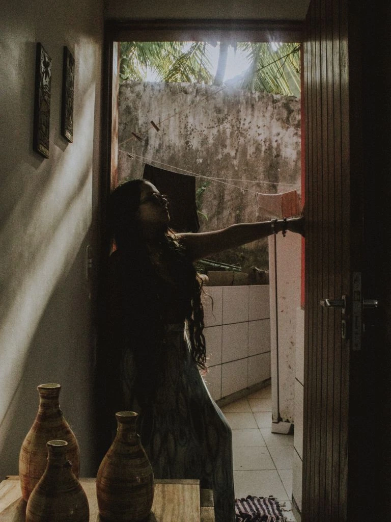 Veranda scene from a 1970s Brazilian feature film